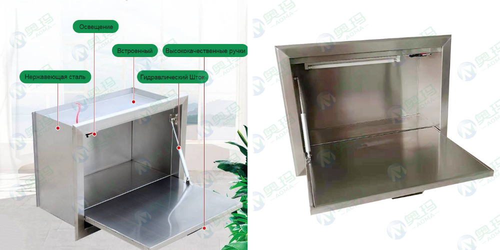 Встроенный Стальной Письменный Стол